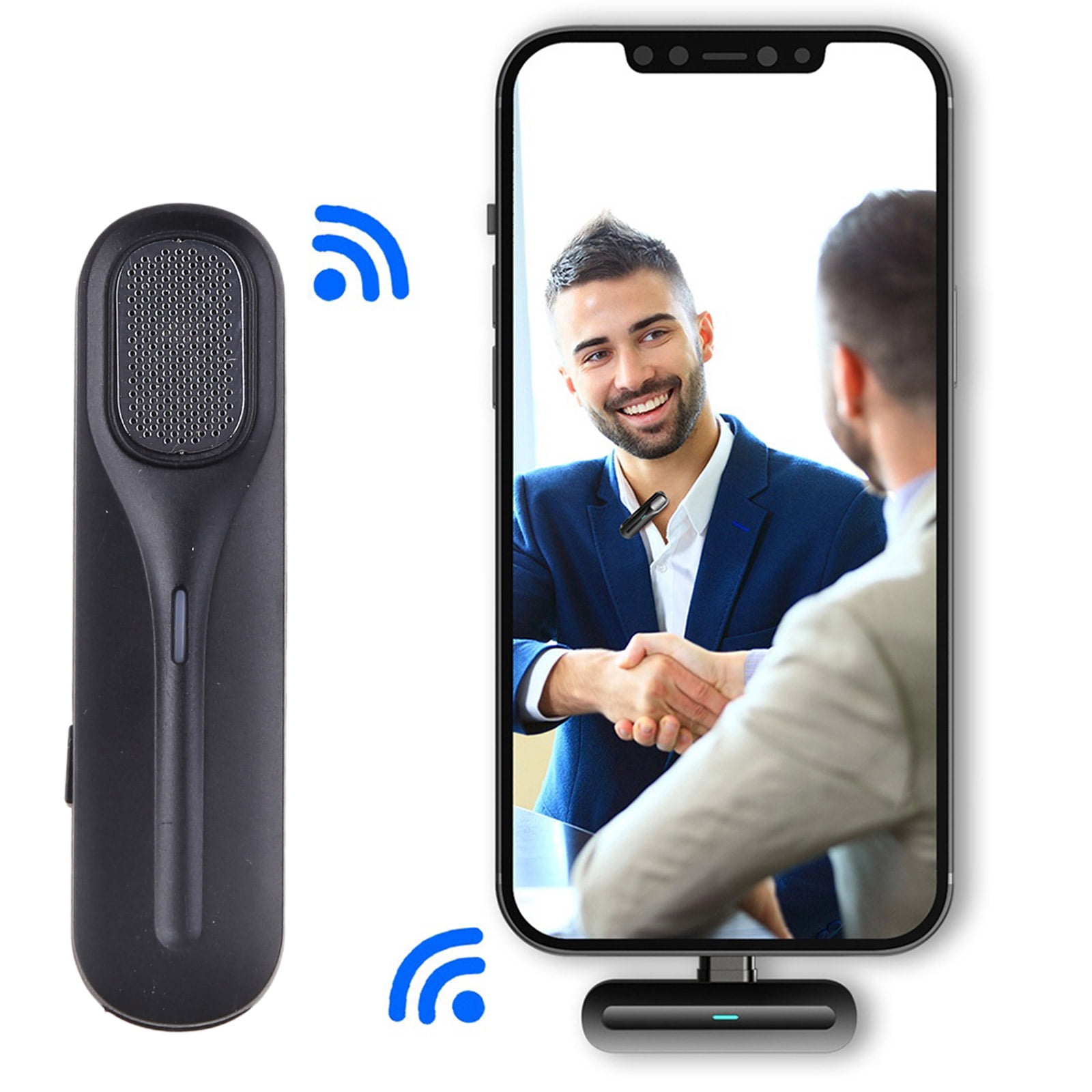 BQBQERT Wearable Lavalier Mic Noise Cancelling Mic External Lapel Mic Camera for Online Teaching