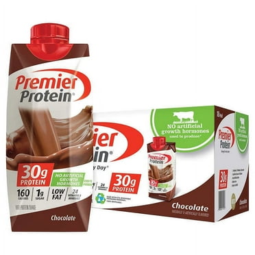Premier Protein Shake, Chocolate, 11 oz, 18 Premier Protein Ready-to-Drink Shake, Chocolate, 11 fl oz, 18 ct