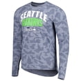 thumbnail image 2 of Men's MSX by Michael Strahan College Navy Seattle Seahawks Performance Camo Long Sleeve T-Shirt, 2 of 3