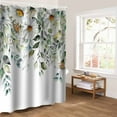 thumbnail image 5 of Eucalyptus Leaves Bathroom Curtain 78 Inch Shower Curtain with Hooks, White Daisy Spring Floral Summer Botancial Waterproof Polyester Bath Curtain Washable Bathtub Curtain 54''x 78'', 5 of 6