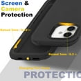 thumbnail image 2 of For Apple iPhone 17 Case Shockproof Dust/Drop Proof 3 in 1 Full Body Rugged Heavy Duty Durable Cover Black, 2 of 5