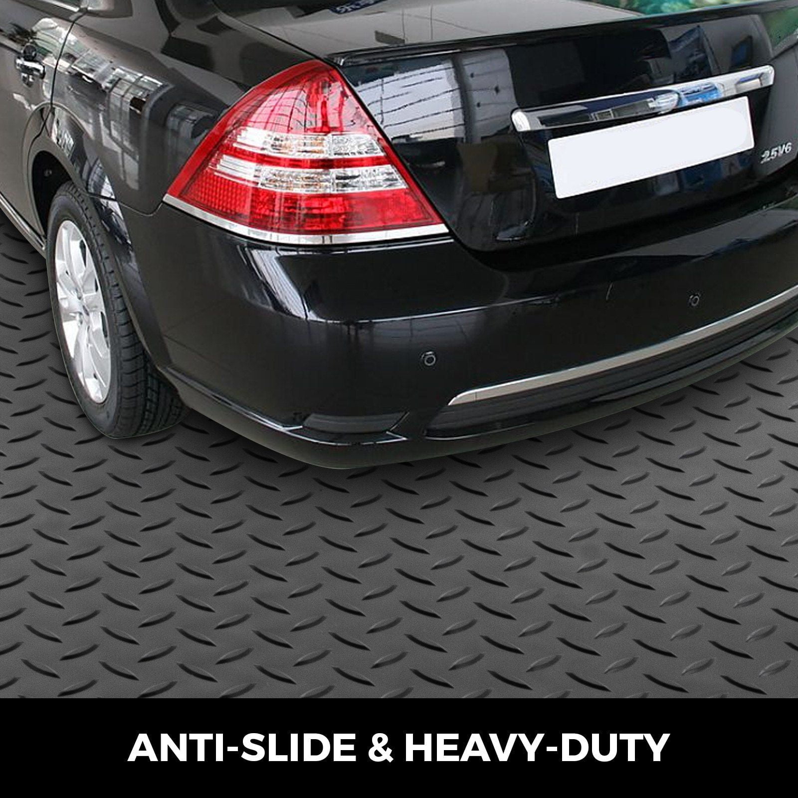 Garage Floor Mats 2 Rolls 17x3.6 Ft Total Coverage 2.5mm Thick PVC Vinyl Flooring for Cars