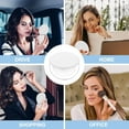 thumbnail image 6 of Magnifying Mirror with Light, Rechargeable Compact Mirror with 10X/1X Magnification, 2-Sided Brightness Adjustable Pocket Mirror with Light, Perfect for Travel Handbag White, 6 of 7