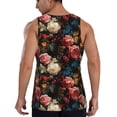 thumbnail image 3 of Haiem Rose Flowers Men Workout Tank Top Gym Bodybuilding Sleeveless Muscle T Shirts Athletic Tank Breathable Workout Shirt-, 3 of 9