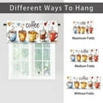 thumbnail image 6 of Coffee Valance Rod Pocket Window Curtain for Kitchen Coffee Theme Tea Cup Love Heart Window Treatment Valance Curtains for Bathroom 54 by 18 in, 1 Panel, 6 of 6
