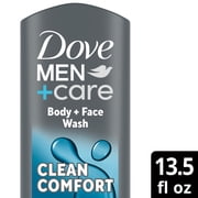 Dove Men+Care Body And Face Wash Body Wash For Men Hydrating Clean Comfort With 24-Hour Nourishing Micromoisture Technology ,13.5 fl oz
