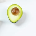thumbnail image 4 of 4 piezas de aguacate artificial de media fruta, accesorios para fotografía, modelos de aguacate., 4 of 7