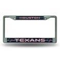 thumbnail image 1 of Houston Texans Glitter Chrome License Plate Frame, 1 of 1