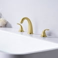 thumbnail image 4 of Sumerain High Flow Brushed Gold Two Handle Roman Tub Faucet with Valve, 4 of 8
