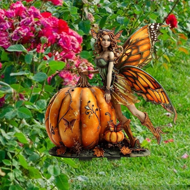 Estaca Solar De Halloween Calabaza Con Fantasma Luz D Jardín Blanco Estaca Solar De Halloween Calabaza Con Fantasma Luz D Jardín Blanco