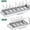 Gray, variant on UFORU expandable pot and pan storage rack, adjustable metal divider slots, pull-out cabinet organizer, multifunctional cookware and baking tray holder,wood-grip kitchen storage rack