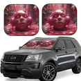 thumbnail image 1 of Saiise Surreal Pink Headphones for Foldable Car Sun Shades (2-Pack) Offer Sun Protection with an Easy-fold Design for Convenient Windshield Shading-Medium, 1 of 6