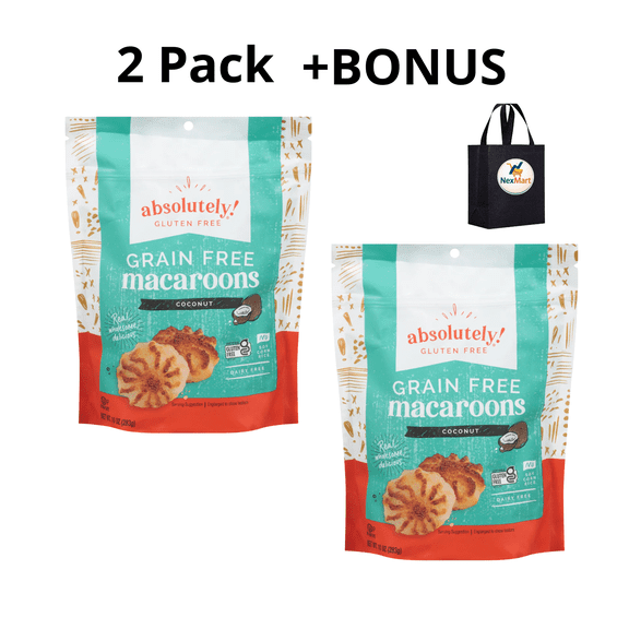 Absolutely! Gluten Free Macaroons Coconut Grain Free Dairy Free 10 Oz , 2 Pack + Bonus