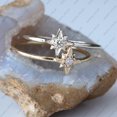 thumbnail image 3 of Diamond Star Ring,Solitaire Ring, 925 Sterling Silver Ring, Daiy Wear Ring Jewelry. Handmade Fine Jewelry Gift For Her, April Birthstone Ring Prong Setting., 3 of 5
