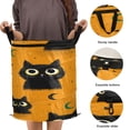 thumbnail image 3 of 50L Large Capacity Foldable Elastic Storage Basket Laundry Basket Repeating Pattern Of Big-eyed Cat, 3 of 7