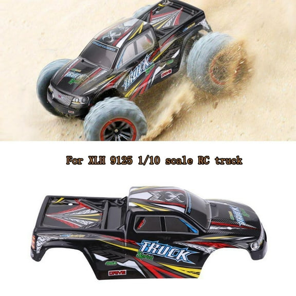 ABPWLY Toys XLH 9125 1/10 Scale RC Truck Body Cover PC Material High Simulation Red Blue Off Road Car Shell Outdoor Games