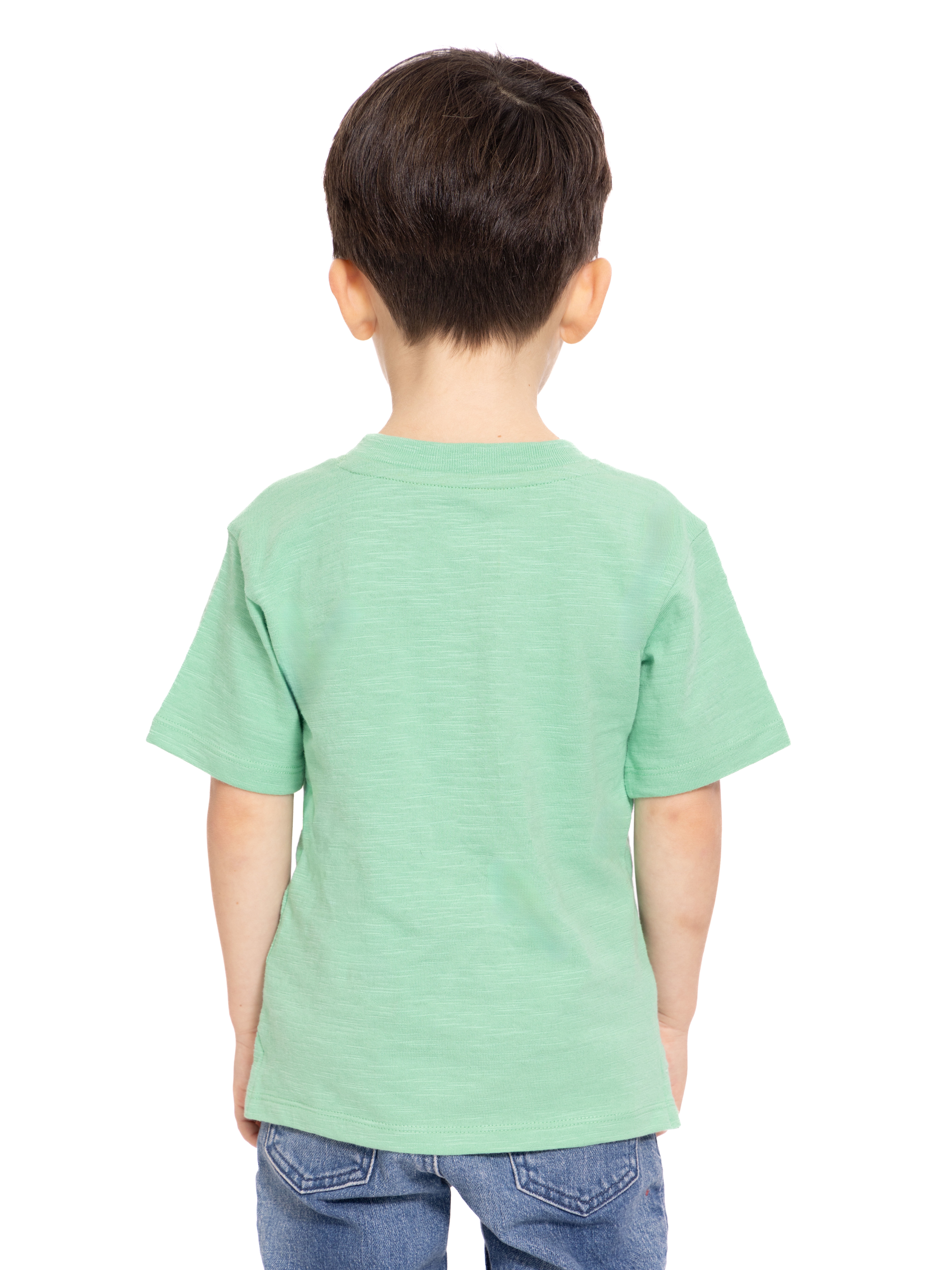 Wonder Nation Toddler Boy's Short Sleeve Striped Henley T-Shirt, Sizes 12M-5T