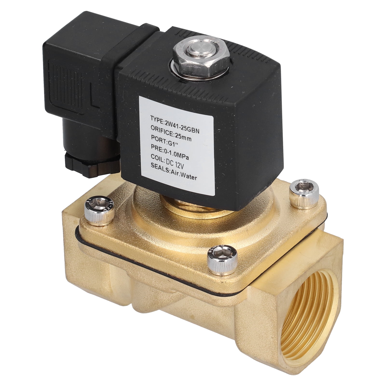 Solenoid Valve, Brass Gravity High Hardness Strong Thick Not Leaking Solenoid Gas Valve