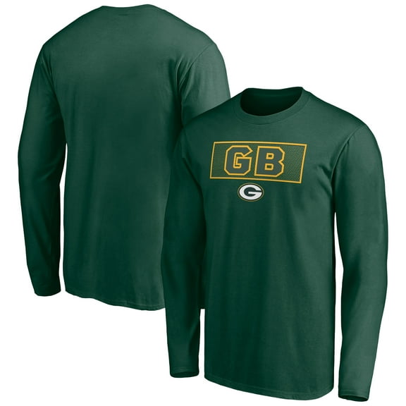 Men's Green Green Bay Packers Squad Throwbacks Long Sleeve T-Shirt