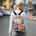 thumbnail image 7 of FORMRS Mini Backpack Purse for Women Travel Daypack Casual Shoulder Bag, Bright Flowers, 7 of 7