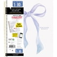 thumbnail image 2 of Five Star College Ruled 1 Subject Notebook with Study App, 8.5" x 11", Blue Bow Design, Poly Cover, Spiral Bound, 80 Sheets, 2 of 7