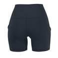 thumbnail image 5 of Olyvenn Biker Shorts Women with Pockets High Waisted Soft Tummy Control Workout Shorts for Yoga Athletic Gym Navy XXL, 5 of 5