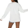 thumbnail image 2 of Women's Gameday Couture  White Los Angeles Chargers Time Out Oversized Long Sleeve T-Shirt, 2 of 3