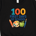 thumbnail image 3 of Inktastic 100 First Days of School Colorful Art Palette Toddler Sweatshirt, 3 of 4