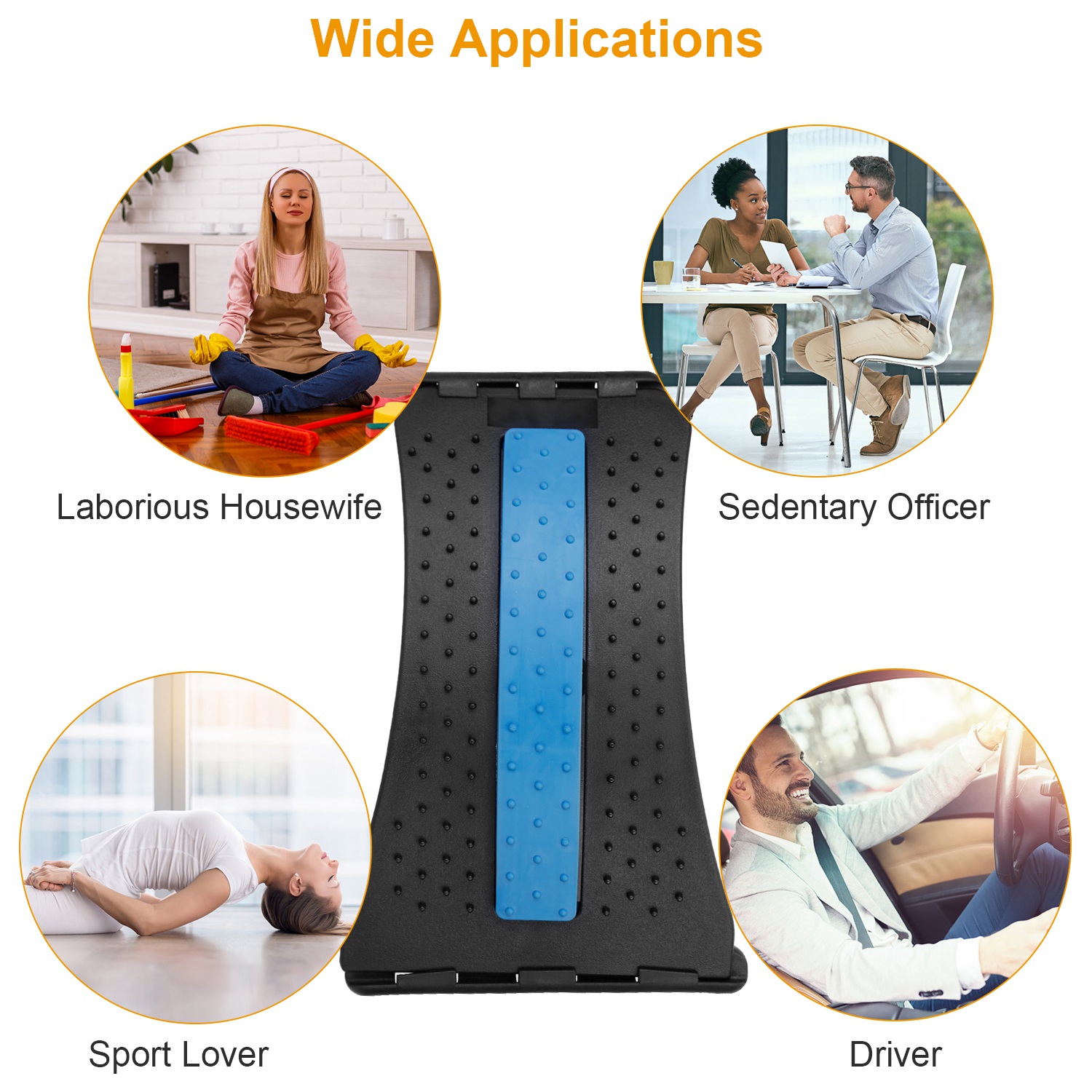 Moocoo Lower Back Pain Relief Device with Magnet, Multi-Level Back Cracker  and Massager, Lumbar Supp…See more Moocoo Lower Back Pain Relief Device