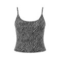 thumbnail image 6 of IMENGL Women's Slim-Fit Camisole Casual 2 In 1 Ice Adjustable Spaghetti Strap In Bra Cropped Leopard Star Print Neck Crop Summer Daily We Sleeveless Soft Tank Top for Womens,M-XL, 6 of 7