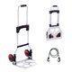 thumbnail image 1 of VEVOR Carretilla y plataforma plegables de mano, capacidad de 176 lb, carrito plegable de aluminio, carrito de equipaje resistente con mango telescópico y ruedas PP + TPR para el hogar, 1 of 8