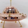 thumbnail image 2 of Disco Ball UFO Mirror Reflective Balls Kawaii Home Desk Decorations (Silver), 2 of 7