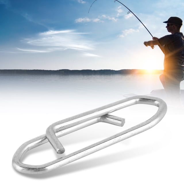 100pcs Silver Lock Snaps Pêche, Snap Robuste Duolock, pour les Amateurs de Pêche