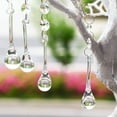 thumbnail image 4 of 10pcs Crystal Raindrop with Octagon Beads Chandelier Prisms Pendants Lamp Curtain Suncatcher Parts, 4 of 5