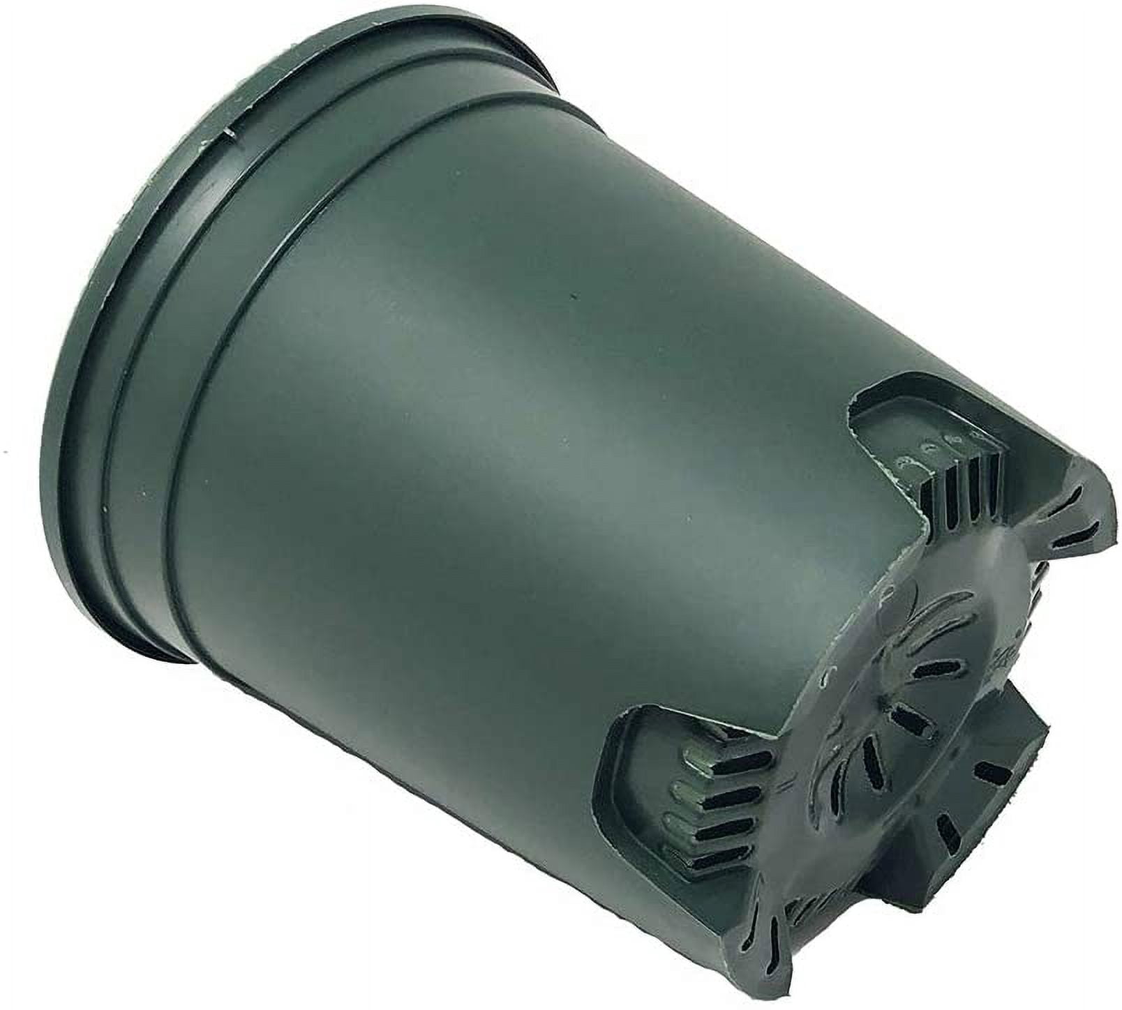 Cotta Planters 1 Gallon Nursery Pots 10-Pack 6 inch Plastic Planters Liners Greenhouse supplies, Green