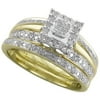 Forever Bride 1/3 Carat T.W. Diamond 10kt Yellow Gold Bridal Set