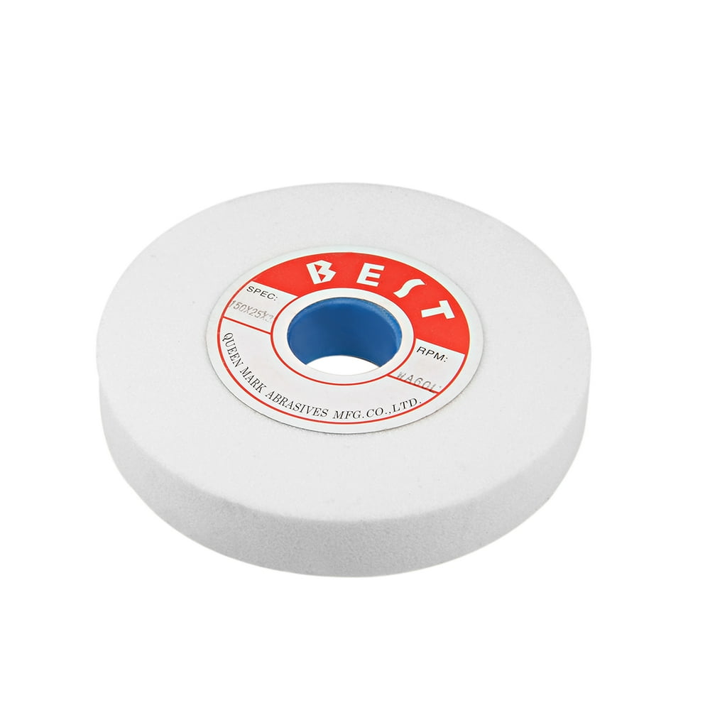 6Inch Bench Grinding Wheel White Aluminum Oxide WA 60 Grit for Surface