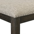 thumbnail image 5 of Traditional Dining 5pc Set Double Pedestal Table 4 Chairs Oak Veneer Furniture Rustic Brown Finish, 5 of 7