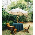 thumbnail image 2 of Vargottam Indoor/Outdoor Round Tablecloth 58 Inch Round Tablecloth with Umbrella, Waterproof Zippered Patio Table Cloths, Spring/Summer Table Covers for Backyard Circular Table/BBQs/Picnic-Teal Blue, 2 of 7