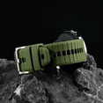 thumbnail image 3 of Silicone Watch Bands,24mm Quick Release Rubber Watch Strap for Men Women,ArmyGreen&Black with Silver Buckle, 3 of 8