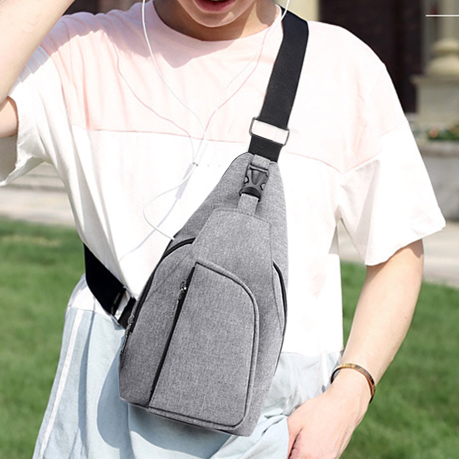 WIZUTIZ Crossbody Bag For Men, Messenger Bag Shoulder Bag With