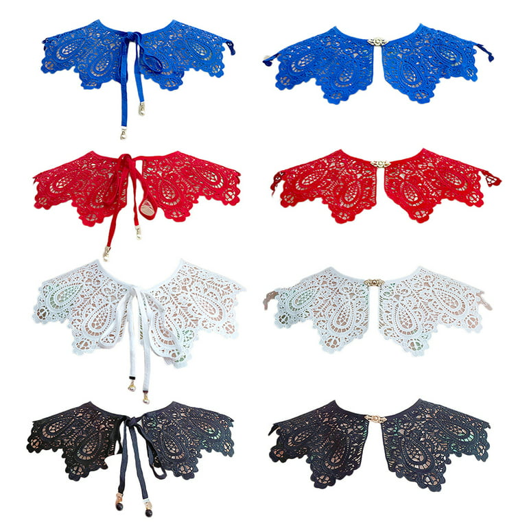 YUUZONE Sweet Style Cotton Embroidery Flower Lace Collar Fabric