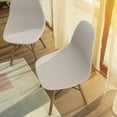 thumbnail image 4 of COSTWAY Set of 4 Mid Century Modern Style Dining Side Chair Wood Leg, 4 of 9