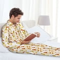 thumbnail image 4 of Balery Beer Bottles Pijama para Hombre de Dos Piezas con Manga Larga, Conjunto de Dormir y Descanso Suave con Bolsillos-X-Large, 4 of 4