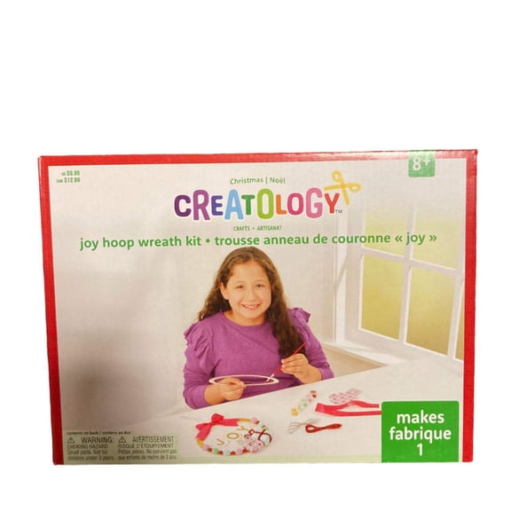 Creatology Christmas Joy Hoop Wreath Build Up Kit 8.5x11.5in