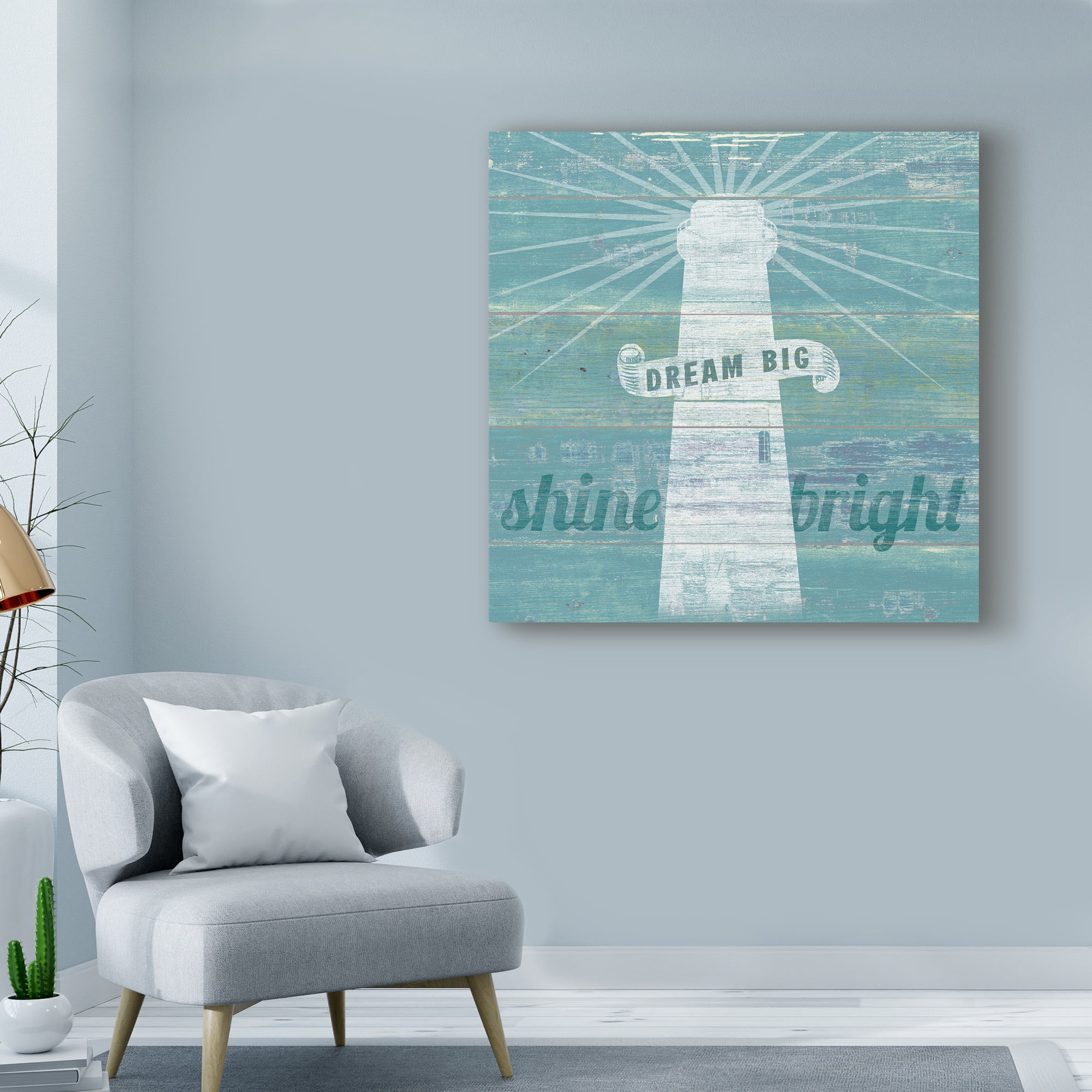 Trademark Fine Art 'Drift Lighthouse' Canvas Art by Sue Schlabach