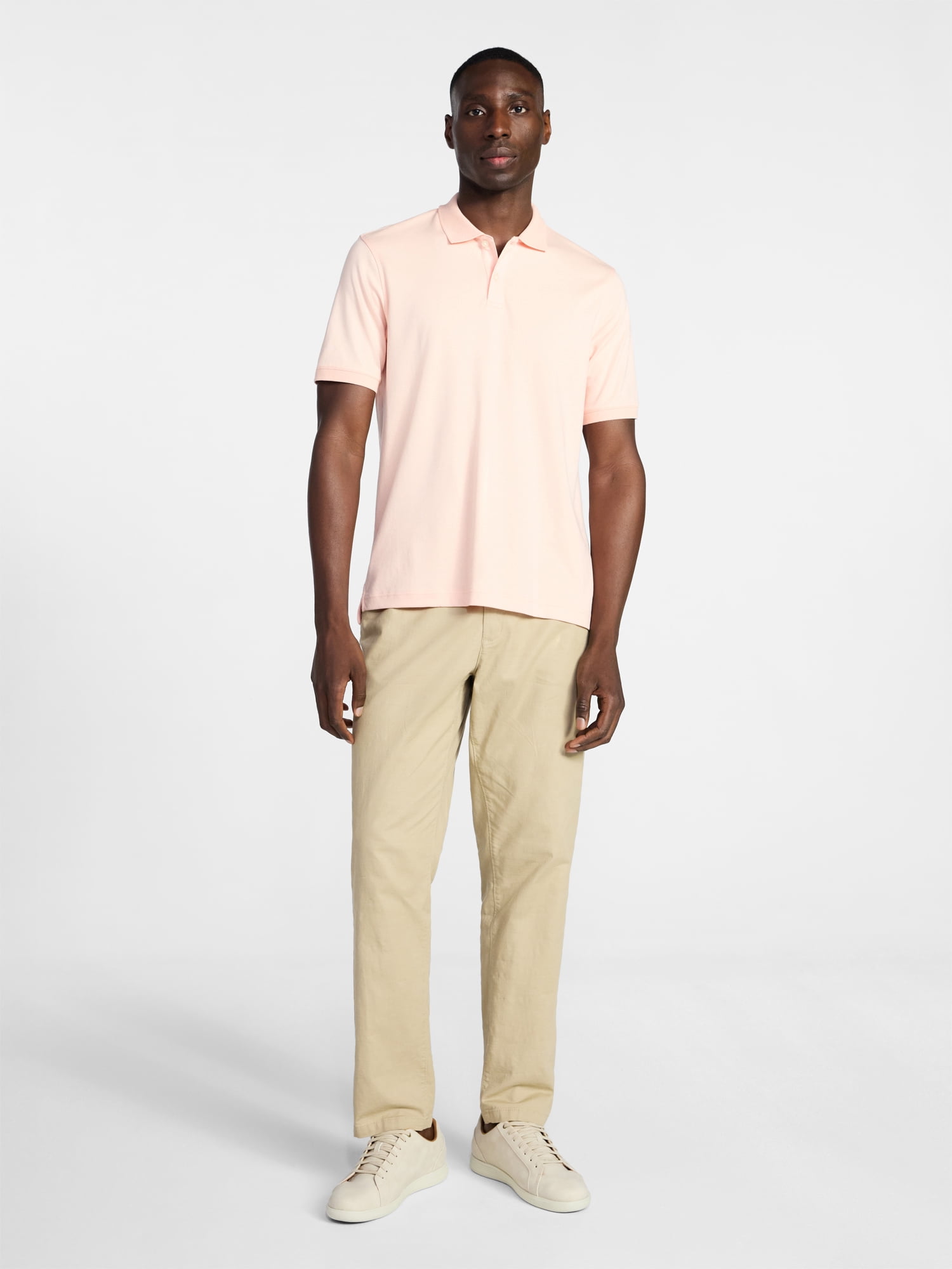 George Men's and Men's Big & Tall Short Sleeve Interlock Polo Shirt, Sizes S-5XL, LT-3XLT