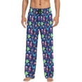 thumbnail image 2 of FREEAMG Ocean Underwater Animals Pajama Pants for Men, Men's Separate Bottoms, Pure Cotton Comfortable Lounge Pants?1?, 2 of 7