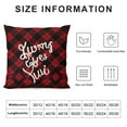 thumbnail image 5 of ONETECH  Valentines Day Pillow Covers Buffalo Plaid Farmhouse Decoration and Heart Love Throw Pillow Covers for Home Outdoor Indoor Decor, 5 of 5