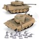 thumbnail image 1 of Tanque Toy Playset Gresdent de la Segunda Guerra Mundial con 2 modelos de tigres alemanes, 1 of 1